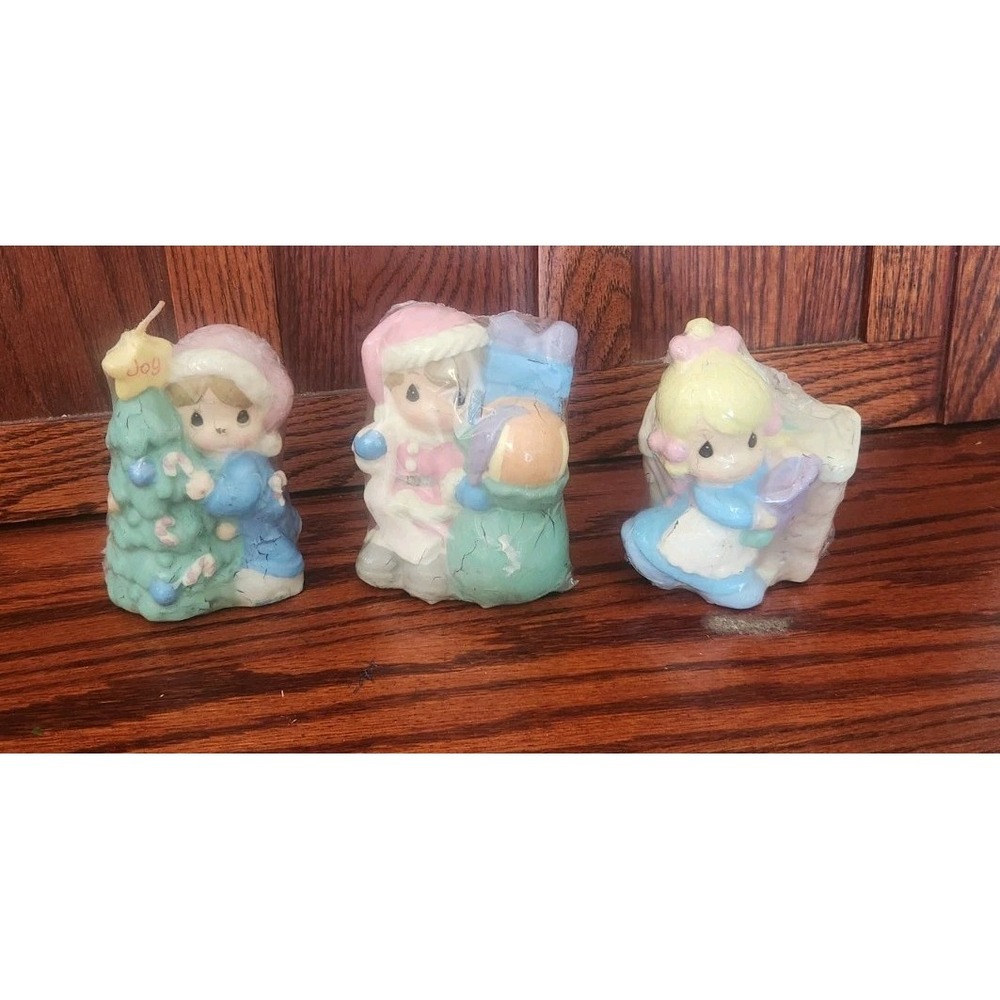 Lot Of Three Sealed Precious Moments‎ Christmas Candles